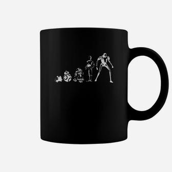 Robot Evolution Space War In The Stars Graphic Funny Parody Coffee Mug - Seseable