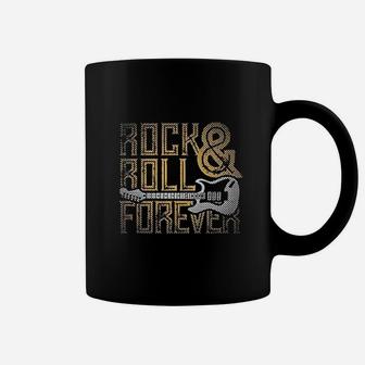 Rock And Roll Forever Music Retro Vintage Guitar Coffee Mug - Seseable