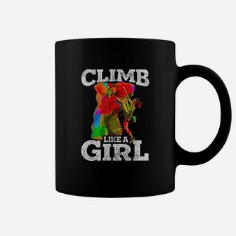 Rock Climbing Bouldering Hiking Wall Climber Gift Coffee Mug - Seseable