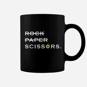 Rock Paper Scissors Lesbian Lgbt International Lesbian Day Coffee Mug - Seseable