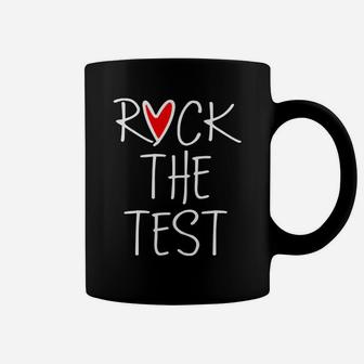 Rock The Test Funny School Professor Teacher Joke Coffee Mug - Seseable