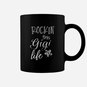 Rockin This Life Cute Gigi Graphic Gift From Grandkids Coffee Mug - Seseable