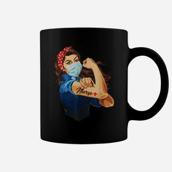 Rosie The Riveter - Woman Nurse Coffee Mug - Seseable