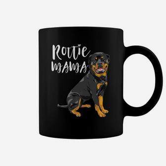Rottie Mama Rottweiler Mom Rescue Mom Gift Coffee Mug - Seseable