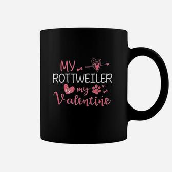 Rottweiler Valentine Funny Rottweiler Gift Coffee Mug - Seseable