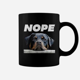 Rotweiller Nope Rottie Face Not Today Love My Rottweiler Dog Coffee Mug - Seseable