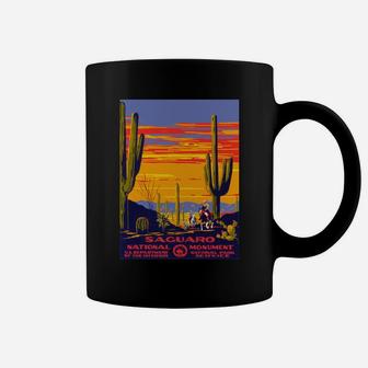 Saguaro National Park Vintage Travel Poster Womens Relaxed Fit Tshirt Christmas Ugly Sweater Coffee Mug - Seseable