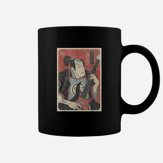 Samurai Bassist Funny Bass Guitar Player Lover Gift Coffee Mug - Seseable
