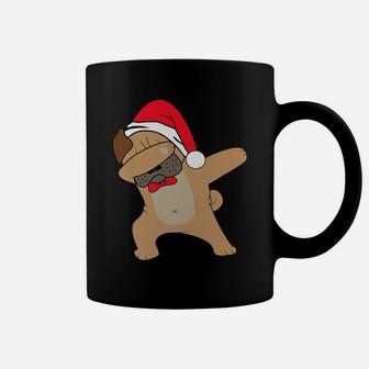 Santa Dabbing Pug Cute Funny Dog Dab Coffee Mug - Seseable