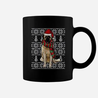 Santa Hat Xmas Anatolian Shepherd Dog Ugly Christmas Coffee Mug - Seseable