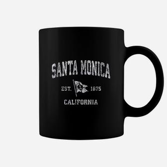 Santa Monica California Ca Vintage Boat Anchor Flag Coffee Mug - Seseable