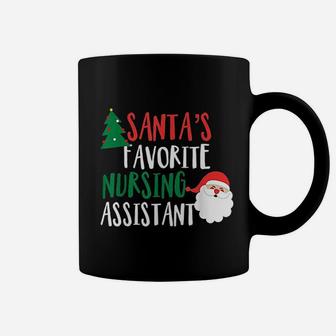 Santas Favorite Nursing Assistant Funny Christmas Coffee Mug - Seseable