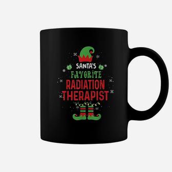 Santas Favorite Radiation Therapist Funny Christmas Gifts Coffee Mug - Seseable