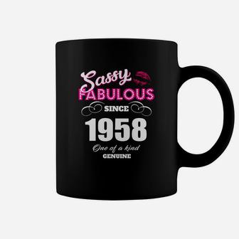 Sassy Fabulous Since 1958 Coffee Mug - Seseable