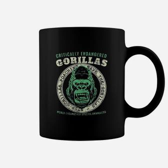 Save The Gorillas Vintage Coffee Mug - Seseable