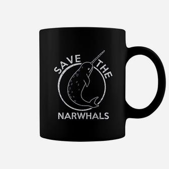 Save The Narwhals Funny Unicorn Of The Sea Cute Cool Environmental Coffee Mug | Seseable CA