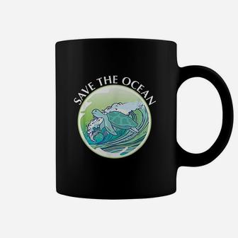 Save The Ocean Marine Biology Biologist Sea Turtle Lover Coffee Mug | Seseable FR