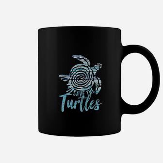 Save The Turtles Vintage Earth Day Coffee Mug - Seseable