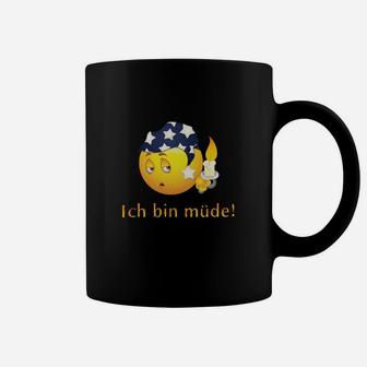 Schlafmütze Emoji Tassen Ich bin müde!, Lustiges Design - Seseable