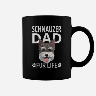 Schnauzer Dad Fur Life Dog Fathers Day Gift Pun Coffee Mug - Seseable