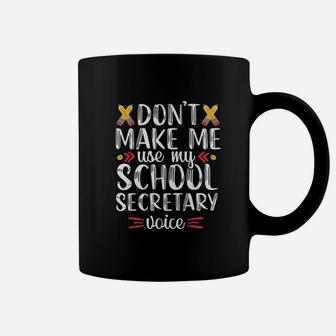 School Secretary Voice Funny Office Clerk Appreciation Gift Coffee Mug - Seseable