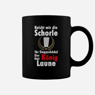 Schorle-König Lustiges Tassen mit Spruch, Herren Illustrations-Tee - Seseable