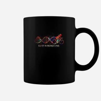 Schwarzes DNA & Fahrrad Motiv Tassen: Es ist in meiner DNA - Seseable