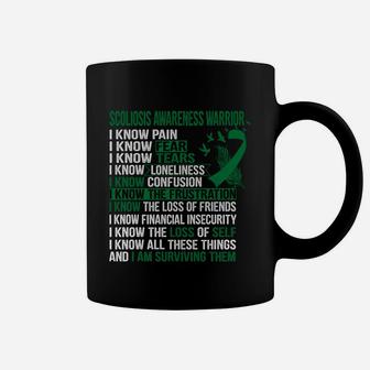 Scoliosis Awareness Support Scoliosis Awareness Warrior Coffee Mug - Seseable