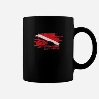 Scuba Diving Diver Down Flag Awesome Marine Diver Dive Coffee Mug | Seseable FR