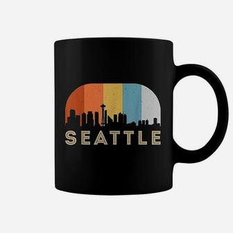 Seattle Skyline Vintage Washington Coffee Mug - Seseable