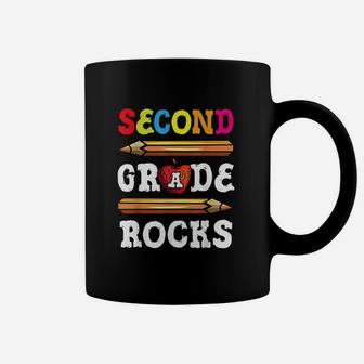 Second Grade Rocks Back To School 2nd Grade Teacher Coffee Mug - Seseable