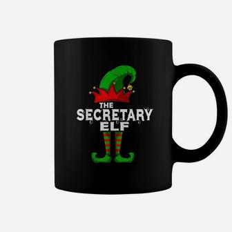 Secretary Elf Family Christmas Group Matching Pj Gift Coffee Mug - Seseable