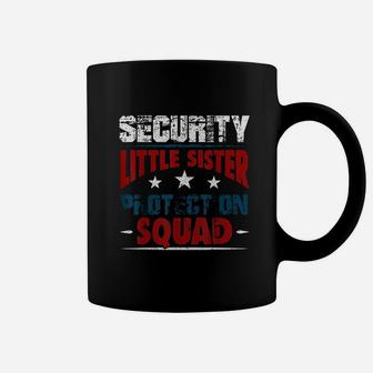 Security Little Sister Protection Squad - Brother Coffee Mug - Seseable