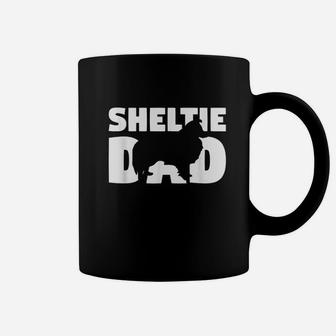 Sheltie Dog Father, best christmas gifts for dad Coffee Mug - Seseable