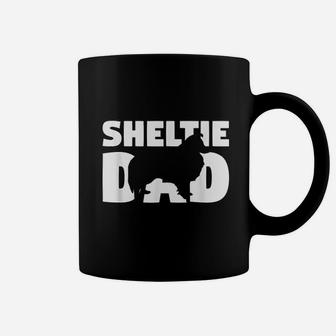 Sheltie Gift For Dog Father Sheltie Dad Funny Sheltie Coffee Mug - Seseable