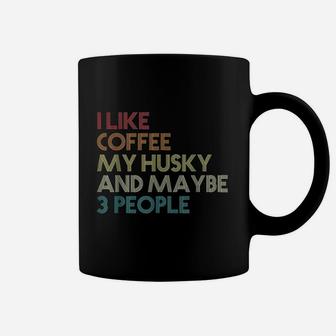 Siberian Husky Dog Owner Coffee Lovers Quote Gift Vintage Coffee Mug - Seseable