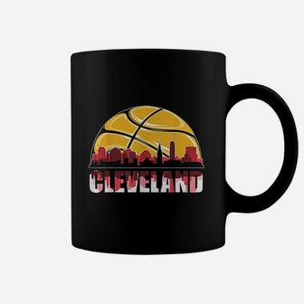 Silhouette Cleveland City Cleveland Basketball Pride Coffee Mug - Seseable