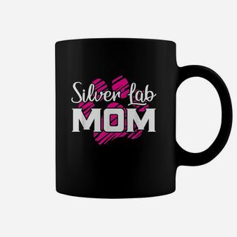 Silver Lab Mama Gift For Fur Mom Dog Lover Coffee Mug - Seseable
