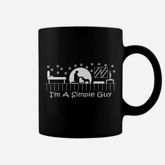Simple Guy French Bulldog Minimalist Coffee Mug - Seseable