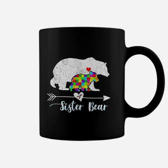 Sister Bear Support Autistic Coffee Mug - Seseable