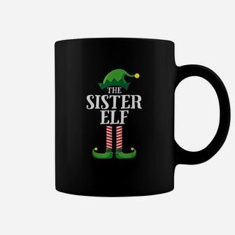 Sister Elf Matching Family Group Christmas Girls Coffee Mug - Seseable