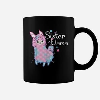 Sister Llama Matching Family Christmas Pajamas Coffee Mug - Seseable