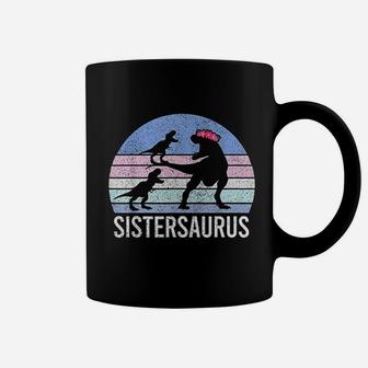 Sister Sis Santa Gift Christmas Xmas Dinosaur 2 Men Coffee Mug - Seseable