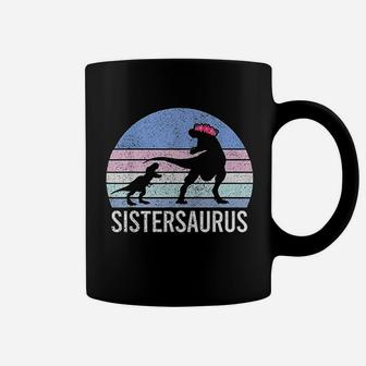 Sister Sis Santa Gift Christmas Xmas Dinosaur Coffee Mug - Seseable