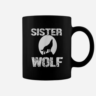 Sister Wolf Wolves Moon Girls Coffee Mug - Seseable