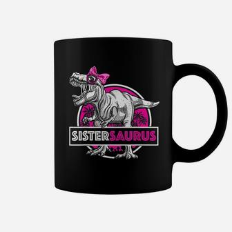 Sistersaurus Trex Funny Sister Saurus Dinosaur Coffee Mug - Seseable