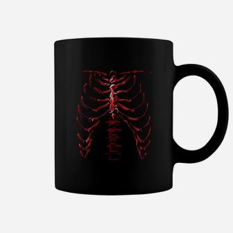 Skeleton Rib Cage Cool Halloween Coffee Mug - Seseable