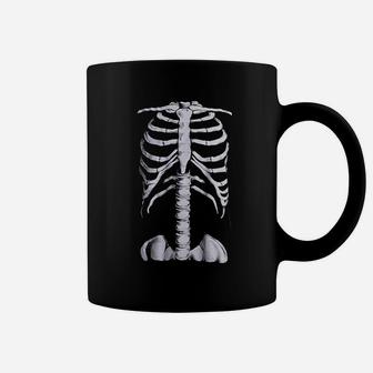 Skeleton Rib Cage Novelty Halloween Costume Coffee Mug - Seseable