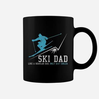 Ski Dad Funny Winter Sports Skiing Father Coffee Mug - Seseable