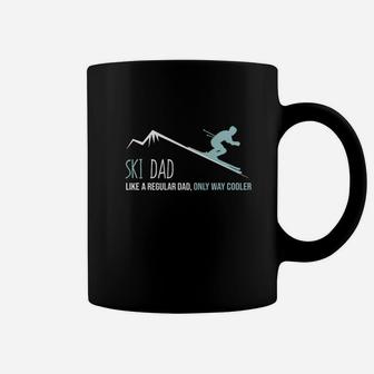 Ski Dad Shirt, Funny Cute Winter Skiing Gift Coffee Mug - Seseable